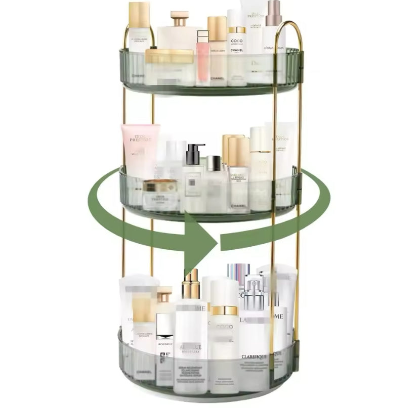 Luxury 360° Rotating Makeup Organizer, Transparent Cosmetics Storage Rack, Multifunctional Large Capacity Storage Box Luxury 360° Rotating Makeup Organizer, Transparent Cosmetics Storage Rack, Multifunctional Large Capacity Storage Box